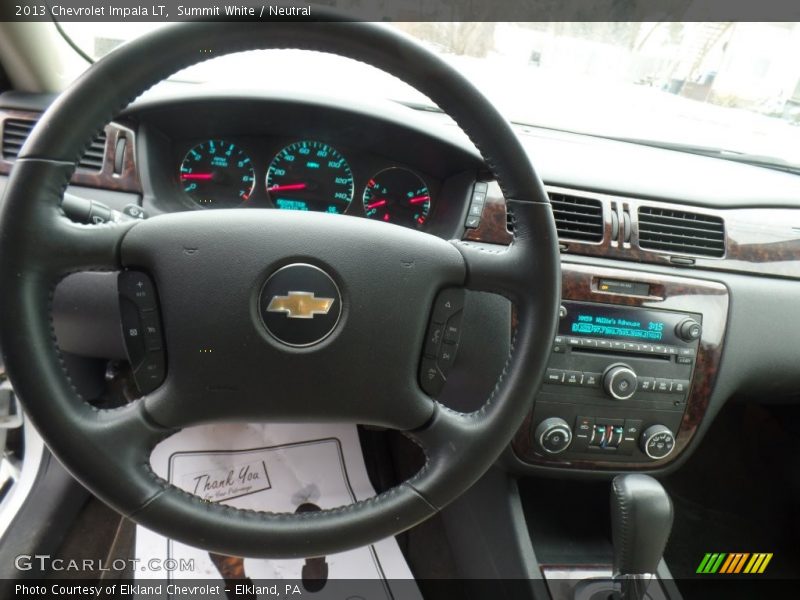 Summit White / Neutral 2013 Chevrolet Impala LT