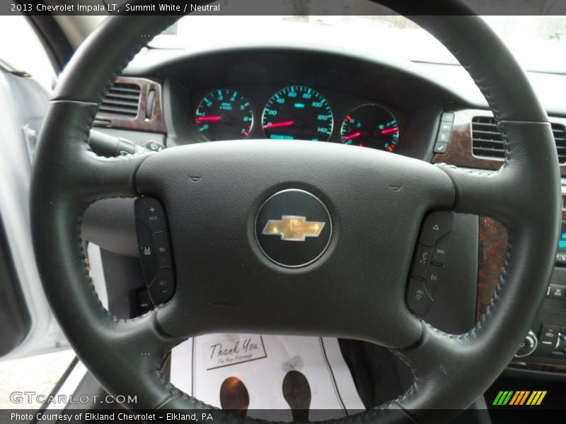 Summit White / Neutral 2013 Chevrolet Impala LT