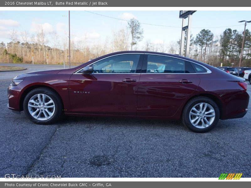 Butte Red Metallic / Jet Black 2016 Chevrolet Malibu LT