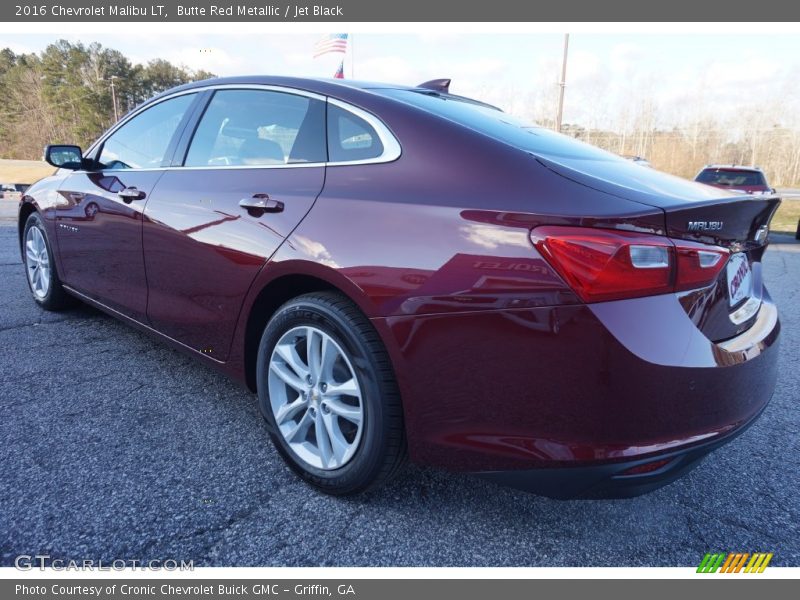 Butte Red Metallic / Jet Black 2016 Chevrolet Malibu LT