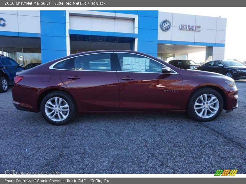Butte Red Metallic / Jet Black 2016 Chevrolet Malibu LT