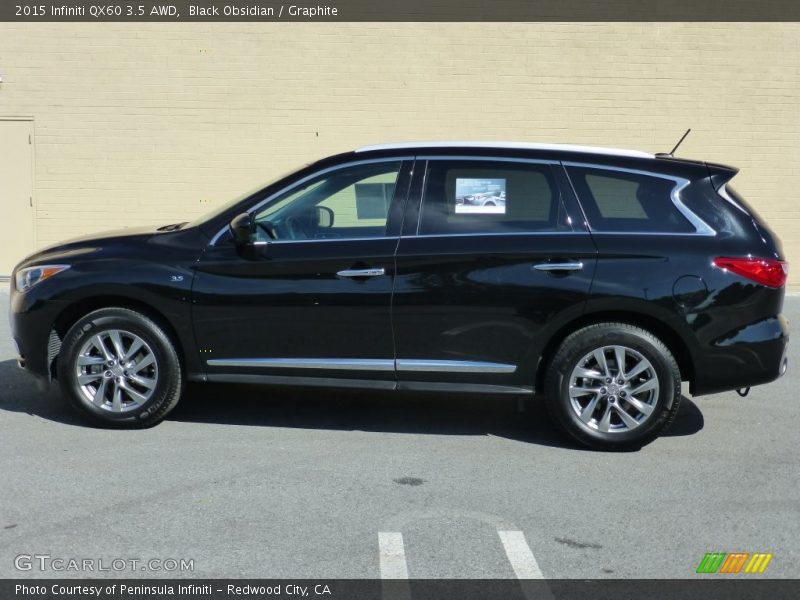 Black Obsidian / Graphite 2015 Infiniti QX60 3.5 AWD