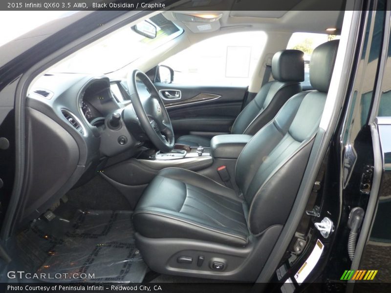Black Obsidian / Graphite 2015 Infiniti QX60 3.5 AWD