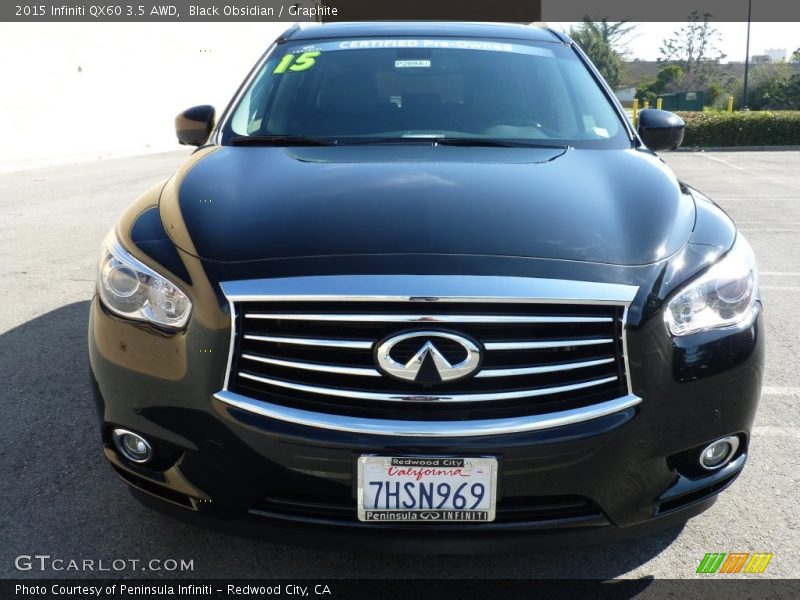 Black Obsidian / Graphite 2015 Infiniti QX60 3.5 AWD