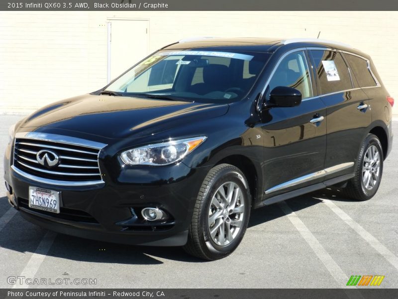 Black Obsidian / Graphite 2015 Infiniti QX60 3.5 AWD
