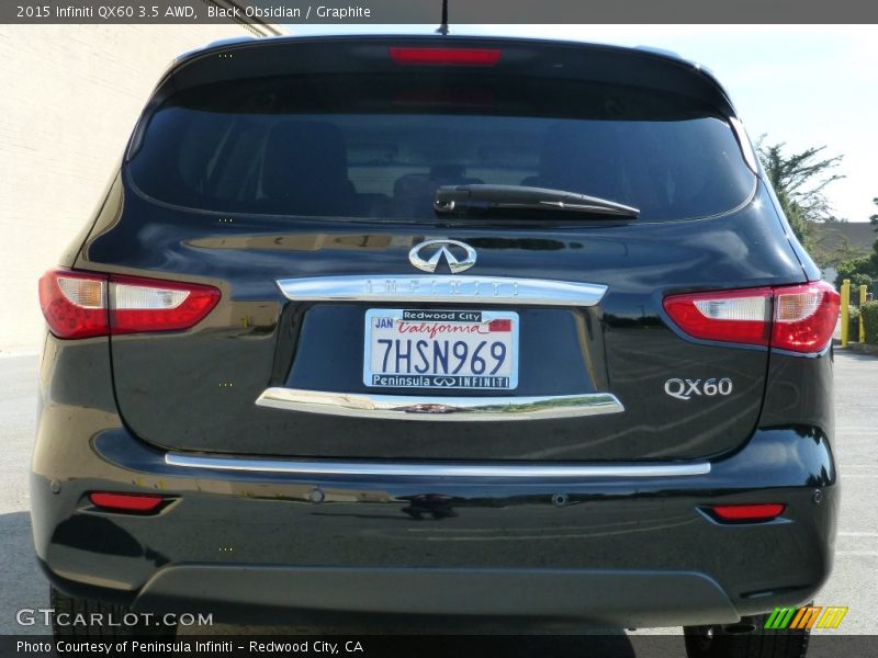 Black Obsidian / Graphite 2015 Infiniti QX60 3.5 AWD