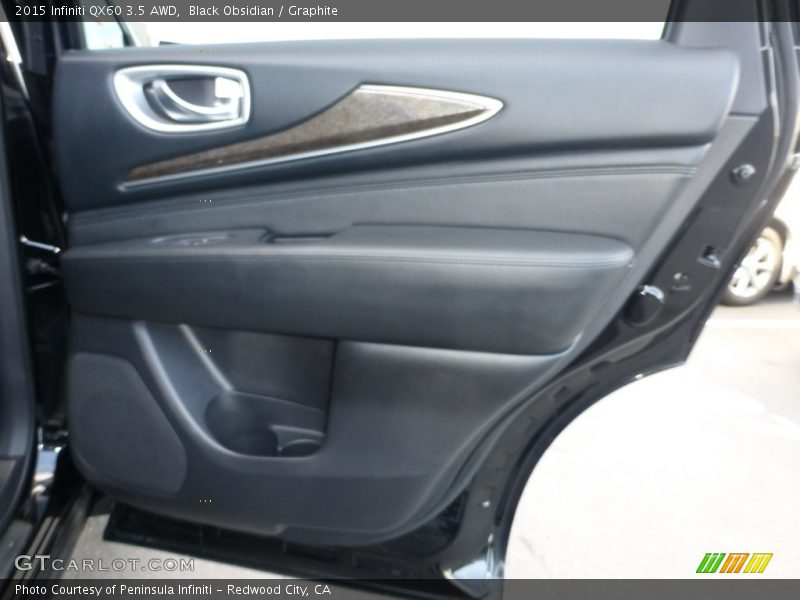 Black Obsidian / Graphite 2015 Infiniti QX60 3.5 AWD