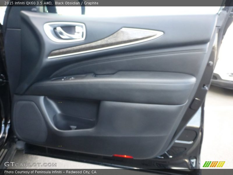Black Obsidian / Graphite 2015 Infiniti QX60 3.5 AWD
