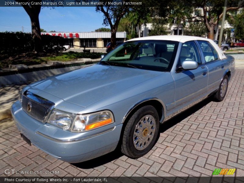 Light Ice Blue Metallic / Medium Parchment 2004 Mercury Grand Marquis GS