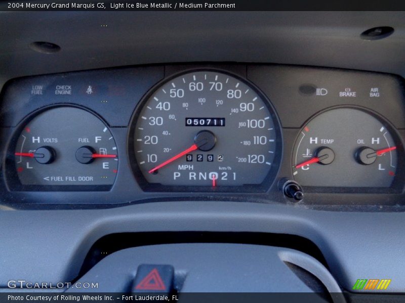 Light Ice Blue Metallic / Medium Parchment 2004 Mercury Grand Marquis GS
