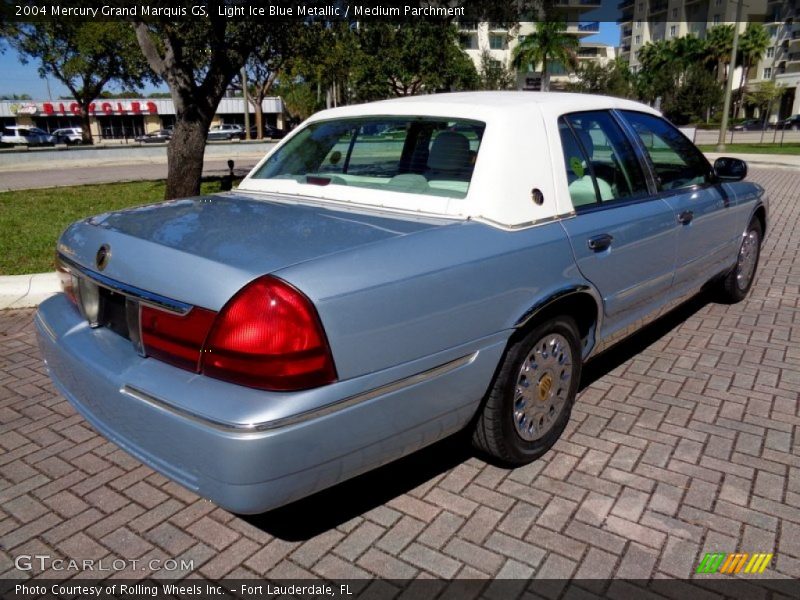 Light Ice Blue Metallic / Medium Parchment 2004 Mercury Grand Marquis GS
