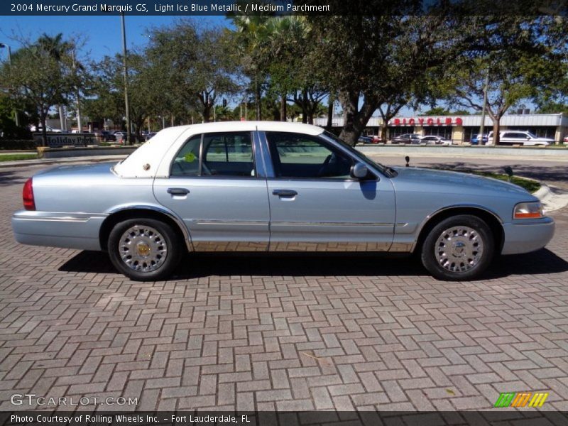 Light Ice Blue Metallic / Medium Parchment 2004 Mercury Grand Marquis GS