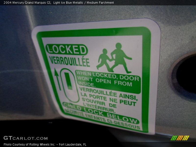 Light Ice Blue Metallic / Medium Parchment 2004 Mercury Grand Marquis GS