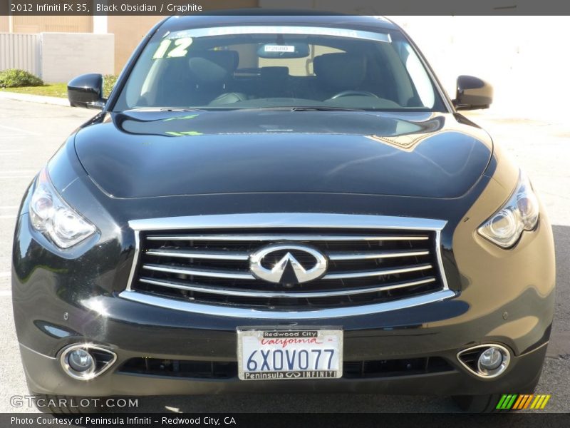 Black Obsidian / Graphite 2012 Infiniti FX 35