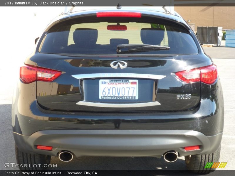 Black Obsidian / Graphite 2012 Infiniti FX 35