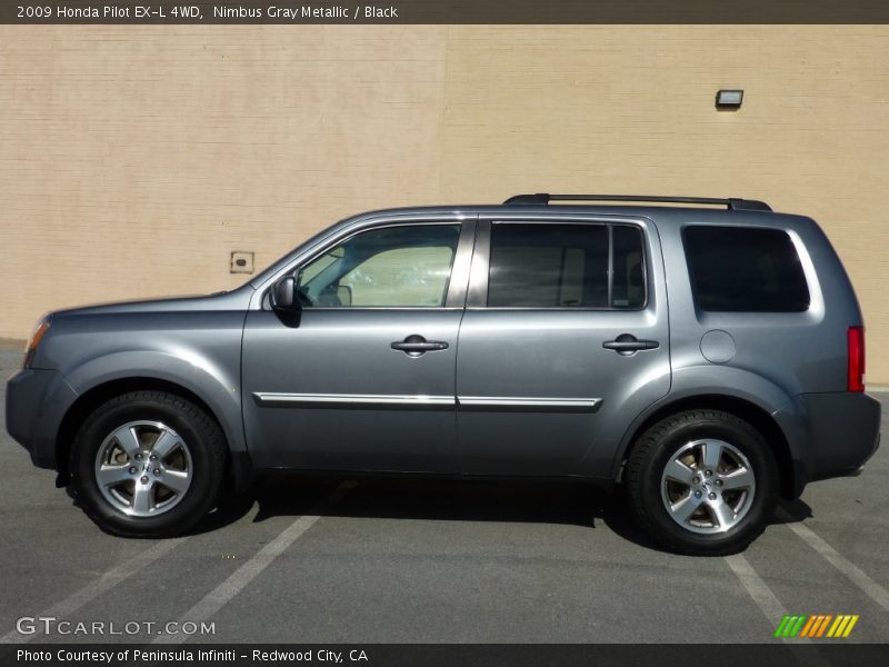 Nimbus Gray Metallic / Black 2009 Honda Pilot EX-L 4WD