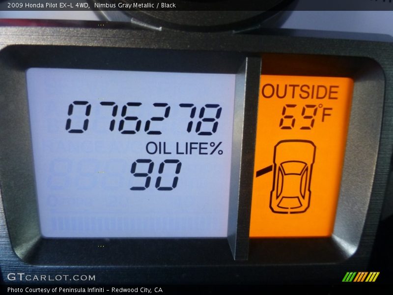 Nimbus Gray Metallic / Black 2009 Honda Pilot EX-L 4WD