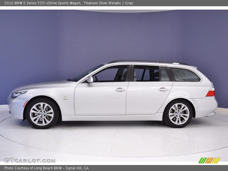 Titanium Silver Metallic / Gray 2010 BMW 5 Series 535i xDrive Sports Wagon