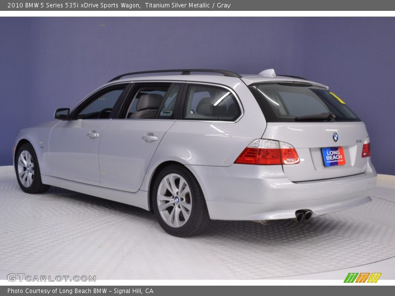 Titanium Silver Metallic / Gray 2010 BMW 5 Series 535i xDrive Sports Wagon