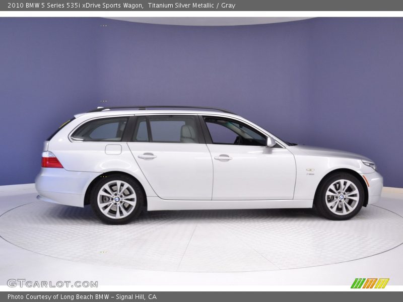 Titanium Silver Metallic / Gray 2010 BMW 5 Series 535i xDrive Sports Wagon