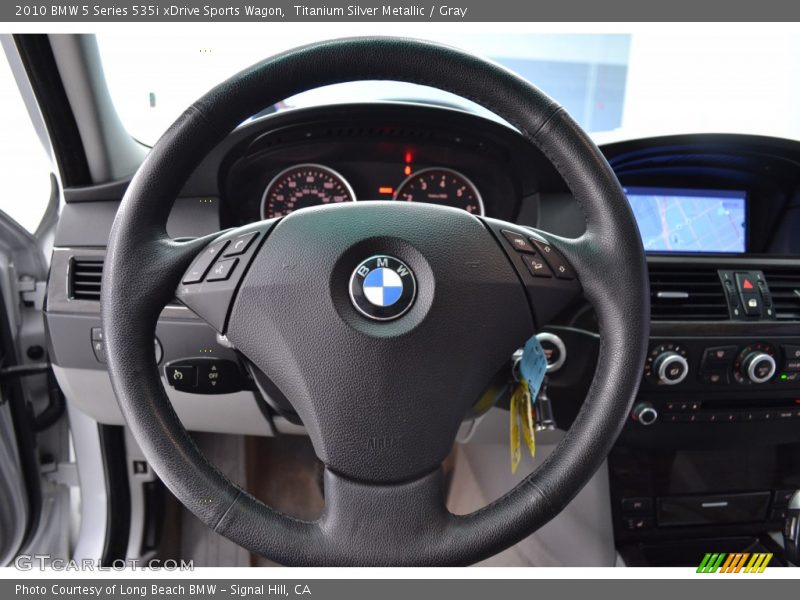 Titanium Silver Metallic / Gray 2010 BMW 5 Series 535i xDrive Sports Wagon