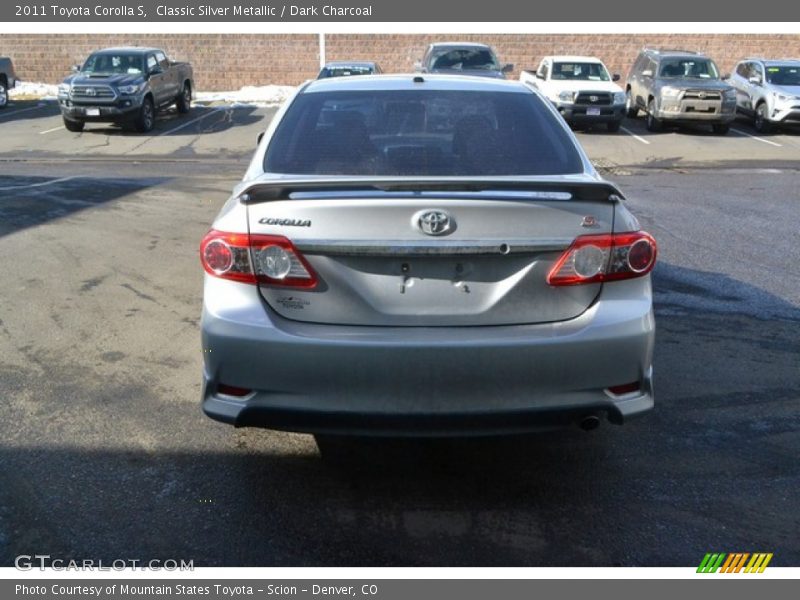 Classic Silver Metallic / Dark Charcoal 2011 Toyota Corolla S