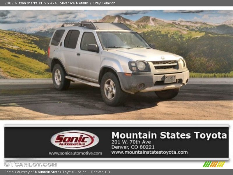 Silver Ice Metallic / Gray Celadon 2002 Nissan Xterra XE V6 4x4