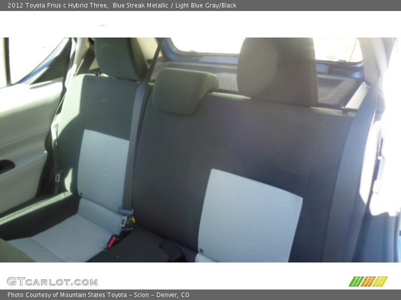 Blue Streak Metallic / Light Blue Gray/Black 2012 Toyota Prius c Hybrid Three