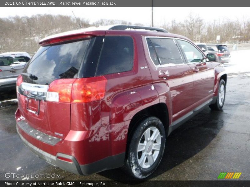 Merlot Jewel Metallic / Jet Black 2011 GMC Terrain SLE AWD