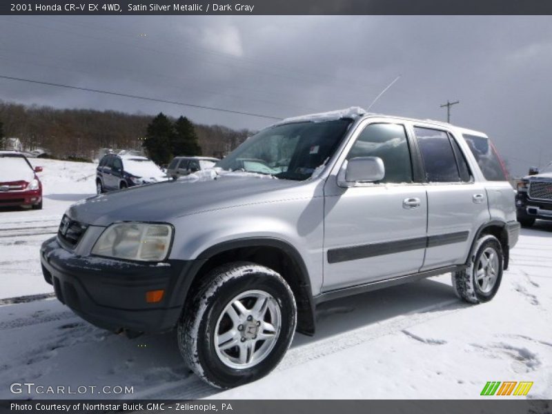Satin Silver Metallic / Dark Gray 2001 Honda CR-V EX 4WD