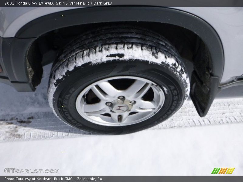 Satin Silver Metallic / Dark Gray 2001 Honda CR-V EX 4WD