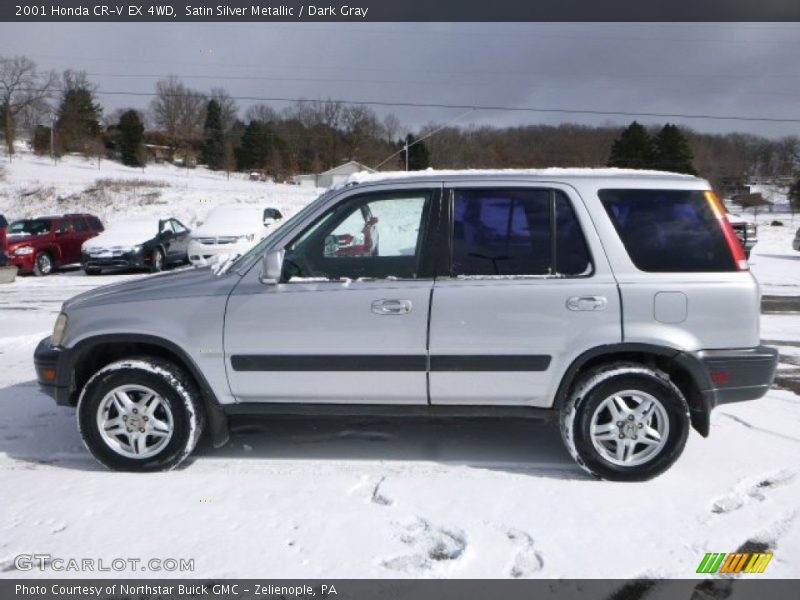 Satin Silver Metallic / Dark Gray 2001 Honda CR-V EX 4WD