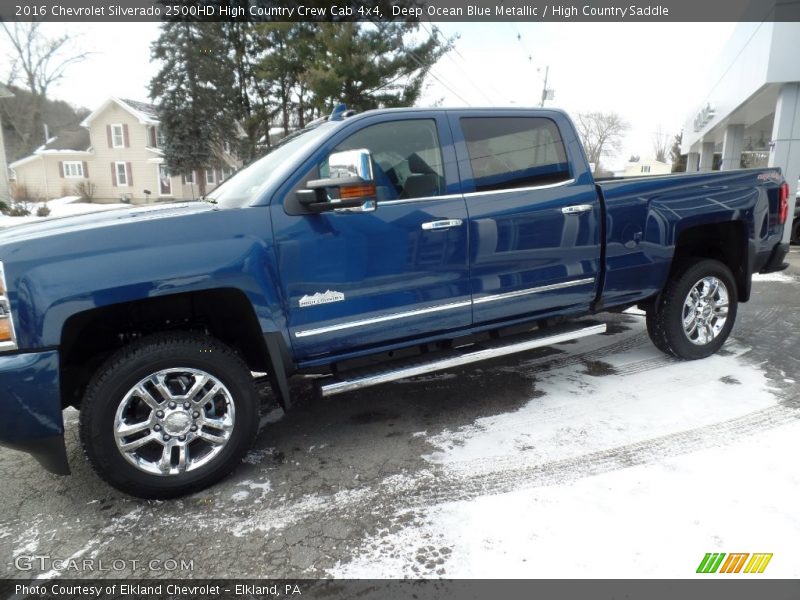 Deep Ocean Blue Metallic / High Country Saddle 2016 Chevrolet Silverado 2500HD High Country Crew Cab 4x4