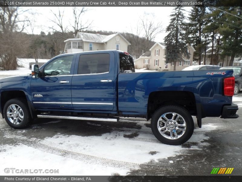 Deep Ocean Blue Metallic / High Country Saddle 2016 Chevrolet Silverado 2500HD High Country Crew Cab 4x4