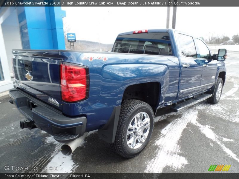 Deep Ocean Blue Metallic / High Country Saddle 2016 Chevrolet Silverado 2500HD High Country Crew Cab 4x4