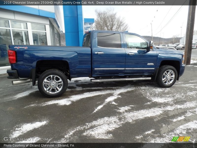 Deep Ocean Blue Metallic / High Country Saddle 2016 Chevrolet Silverado 2500HD High Country Crew Cab 4x4
