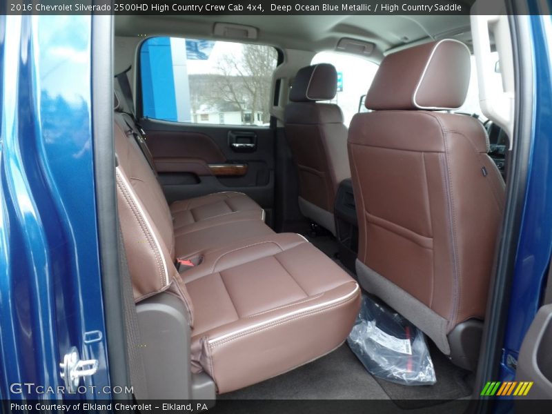 Deep Ocean Blue Metallic / High Country Saddle 2016 Chevrolet Silverado 2500HD High Country Crew Cab 4x4