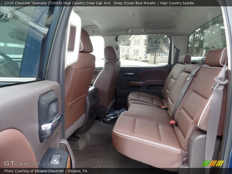 Rear Seat of 2016 Silverado 2500HD High Country Crew Cab 4x4