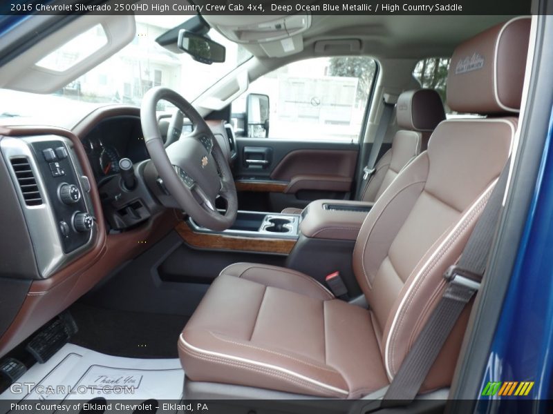 Front Seat of 2016 Silverado 2500HD High Country Crew Cab 4x4