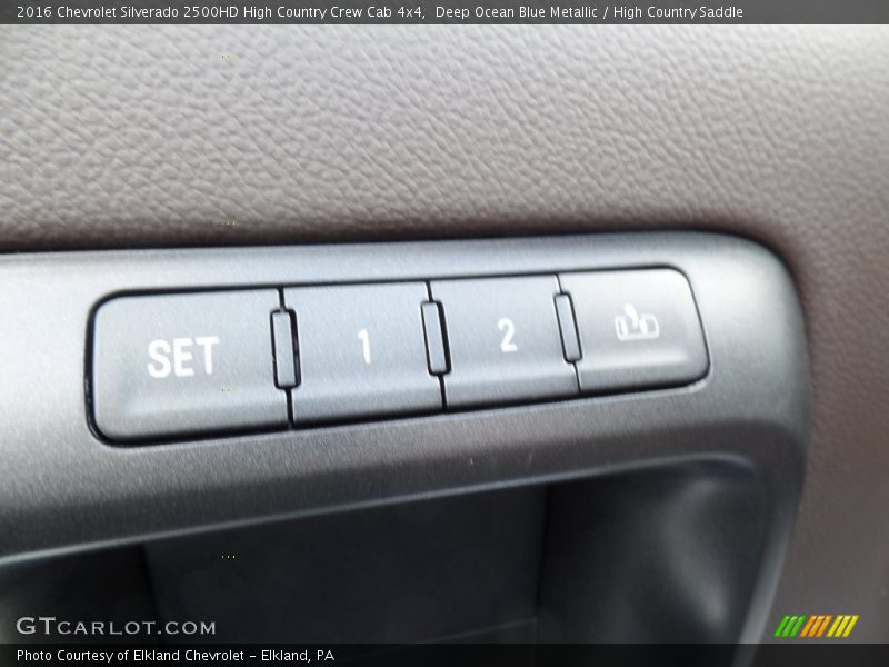 Deep Ocean Blue Metallic / High Country Saddle 2016 Chevrolet Silverado 2500HD High Country Crew Cab 4x4
