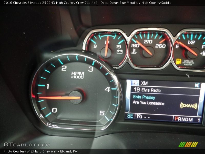 Deep Ocean Blue Metallic / High Country Saddle 2016 Chevrolet Silverado 2500HD High Country Crew Cab 4x4