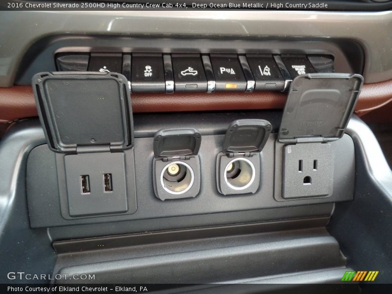 Deep Ocean Blue Metallic / High Country Saddle 2016 Chevrolet Silverado 2500HD High Country Crew Cab 4x4