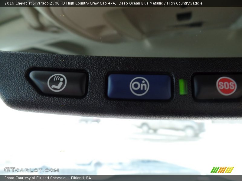 Deep Ocean Blue Metallic / High Country Saddle 2016 Chevrolet Silverado 2500HD High Country Crew Cab 4x4