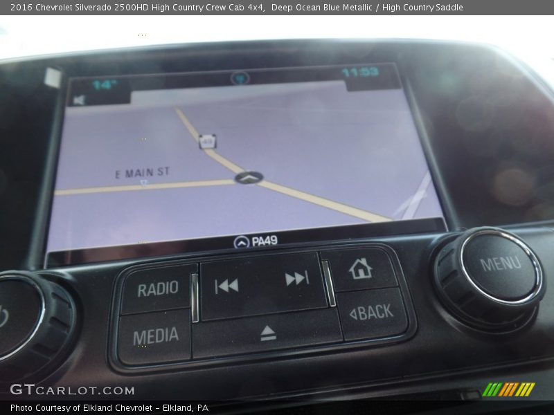 Deep Ocean Blue Metallic / High Country Saddle 2016 Chevrolet Silverado 2500HD High Country Crew Cab 4x4