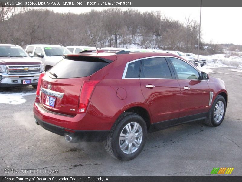 Crystal Red Tincoat / Shale/Brownstone 2016 Cadillac SRX Luxury AWD