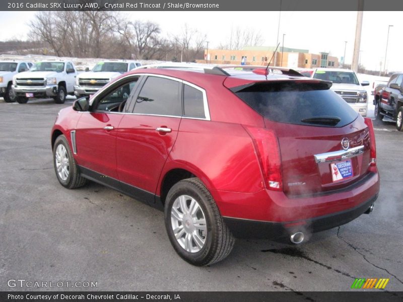 Crystal Red Tincoat / Shale/Brownstone 2016 Cadillac SRX Luxury AWD
