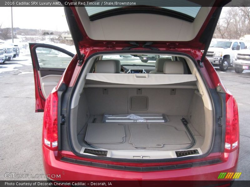 Crystal Red Tincoat / Shale/Brownstone 2016 Cadillac SRX Luxury AWD