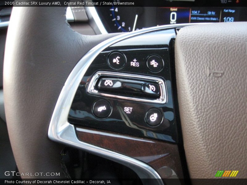 Crystal Red Tincoat / Shale/Brownstone 2016 Cadillac SRX Luxury AWD