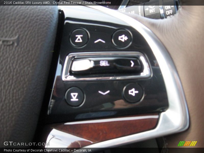 Crystal Red Tincoat / Shale/Brownstone 2016 Cadillac SRX Luxury AWD