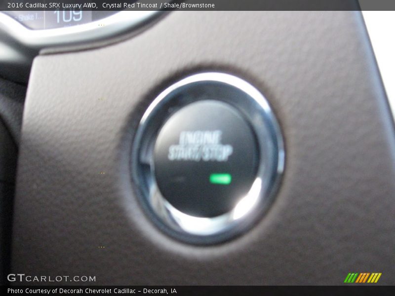 Crystal Red Tincoat / Shale/Brownstone 2016 Cadillac SRX Luxury AWD